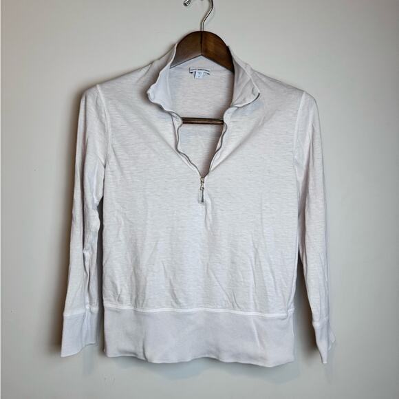 James Perse Lightweight Quarter Zip Pullover Sweater - Size XS - Picture 1 of 4
